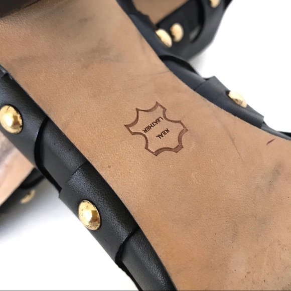 New! Vince Camuto Open Toe Studded Chunky Heels - Picture 12 of 12